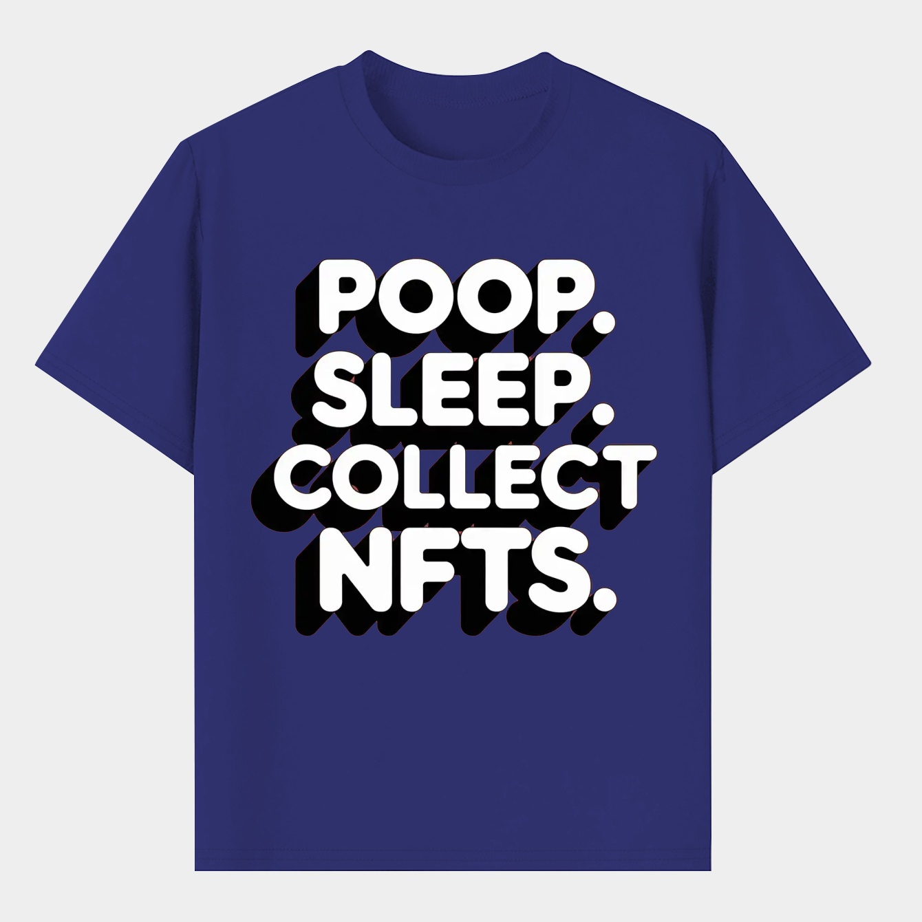 Poop Sleep Collect NFTs Men's T-Shirt