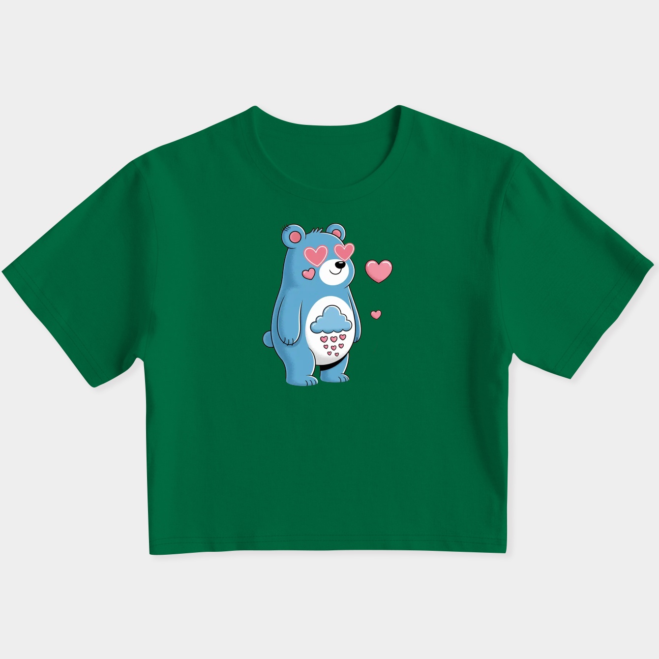 Care Bears Grumpy Bear Women's Slim Fit Baby Tee