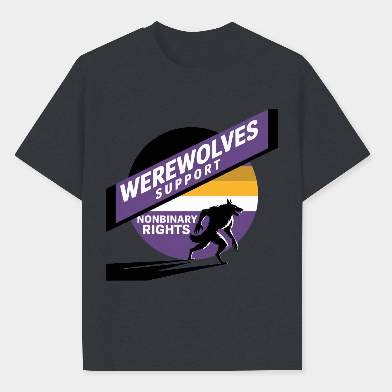 Nonbinary Rights Werewolf Women's Plus Size T-shirt