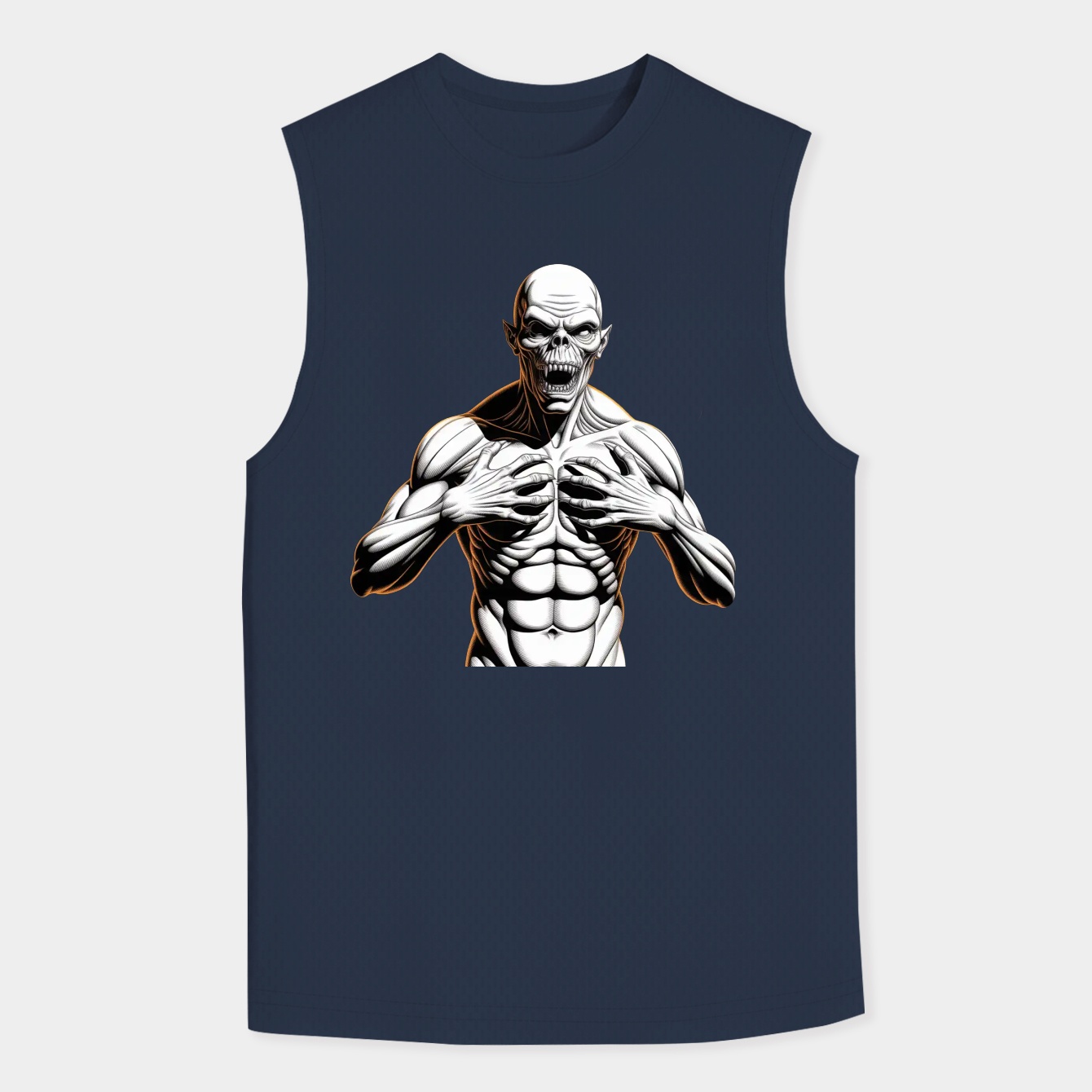 pumpkinhead monster horror design Men's Big & Tall Tank Top