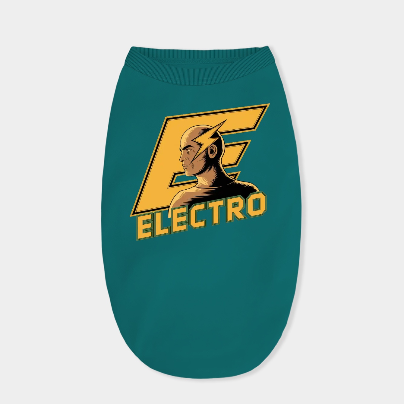Electro Lightning Mask Design Dog Shirt