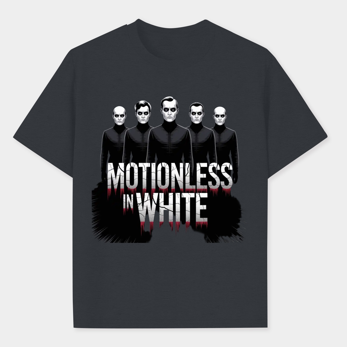 Motionless in White 2014 Vintage Crack Women's Athletic Performance T-Shirt