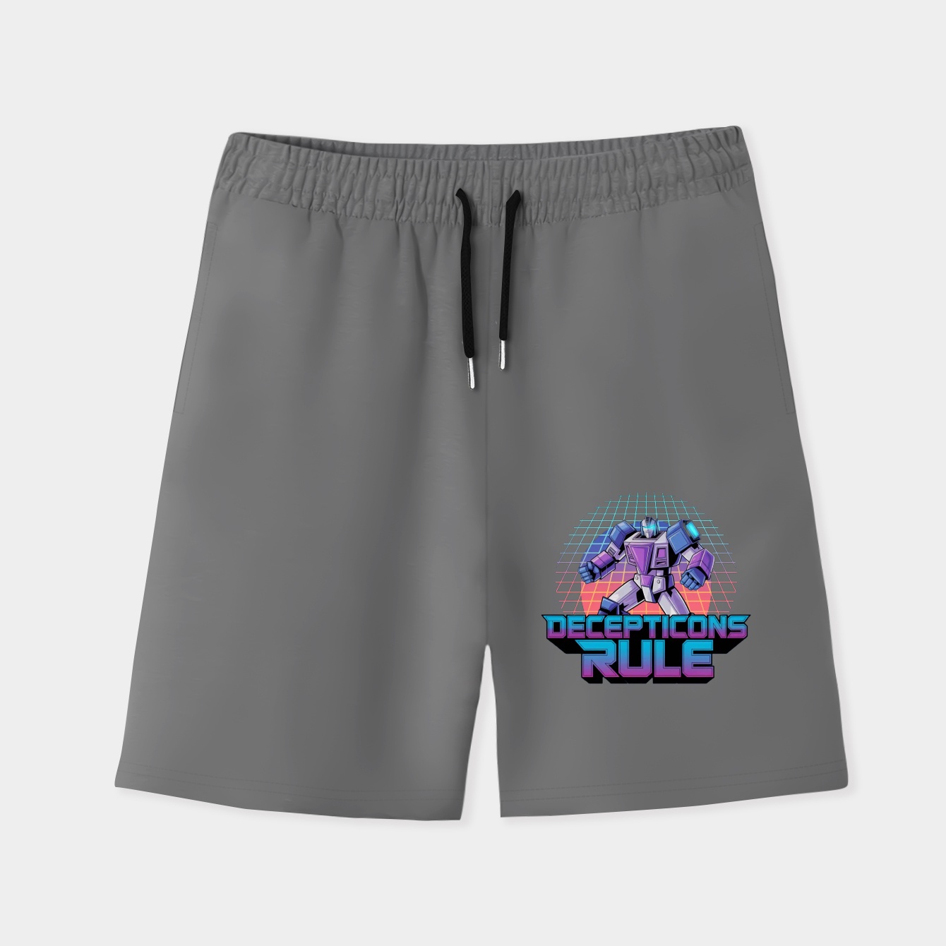 Transformers Decepticons Rule Grid Men's Quick-Dry Athletic Shorts
