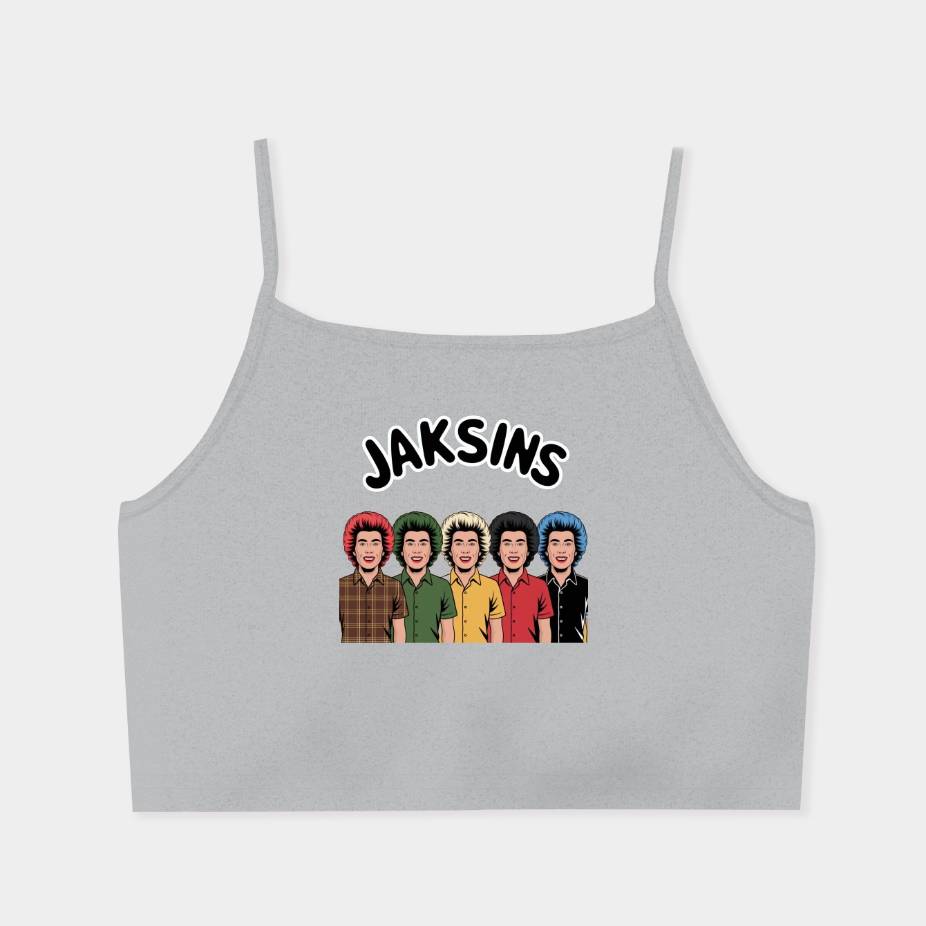 The Jacksons Group Portrait Women's  Spaghetti Strap Tank Top