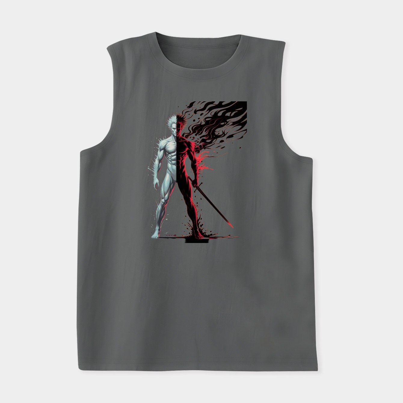 abstract ichigo dynamic split Women's Soft Tank Top