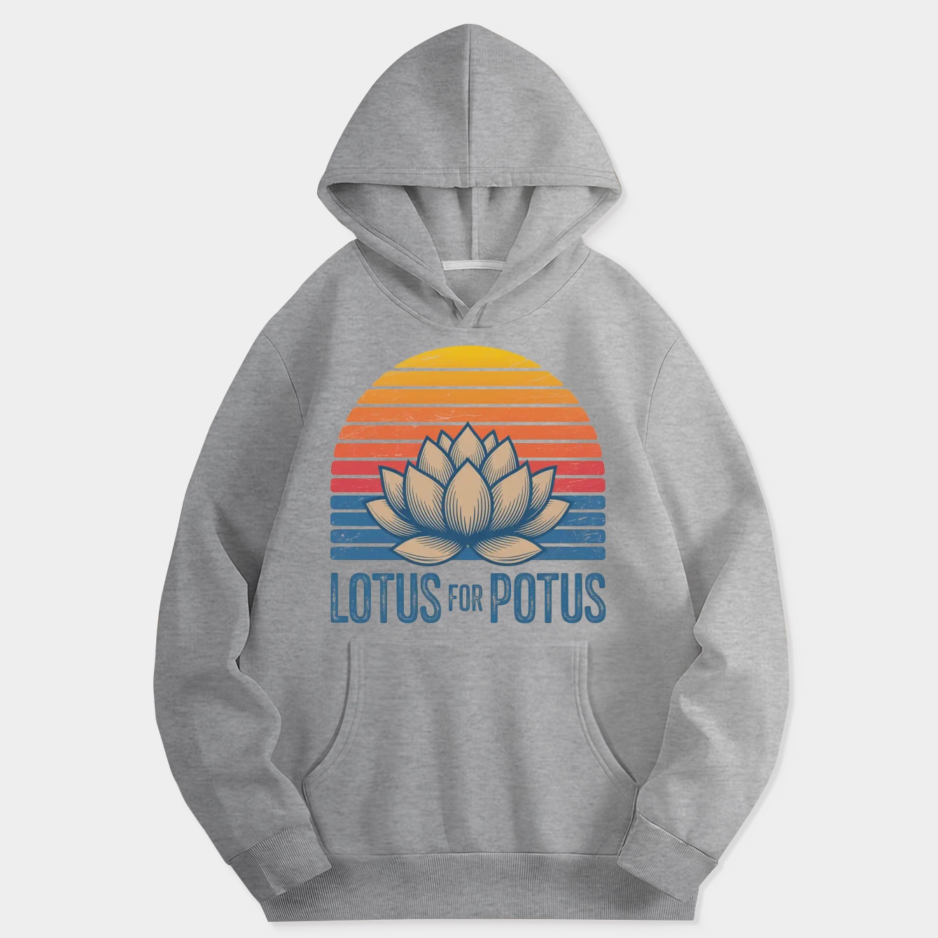 Lotus For Potus Kamala Harris 2024 Vintage Women's Hoodie