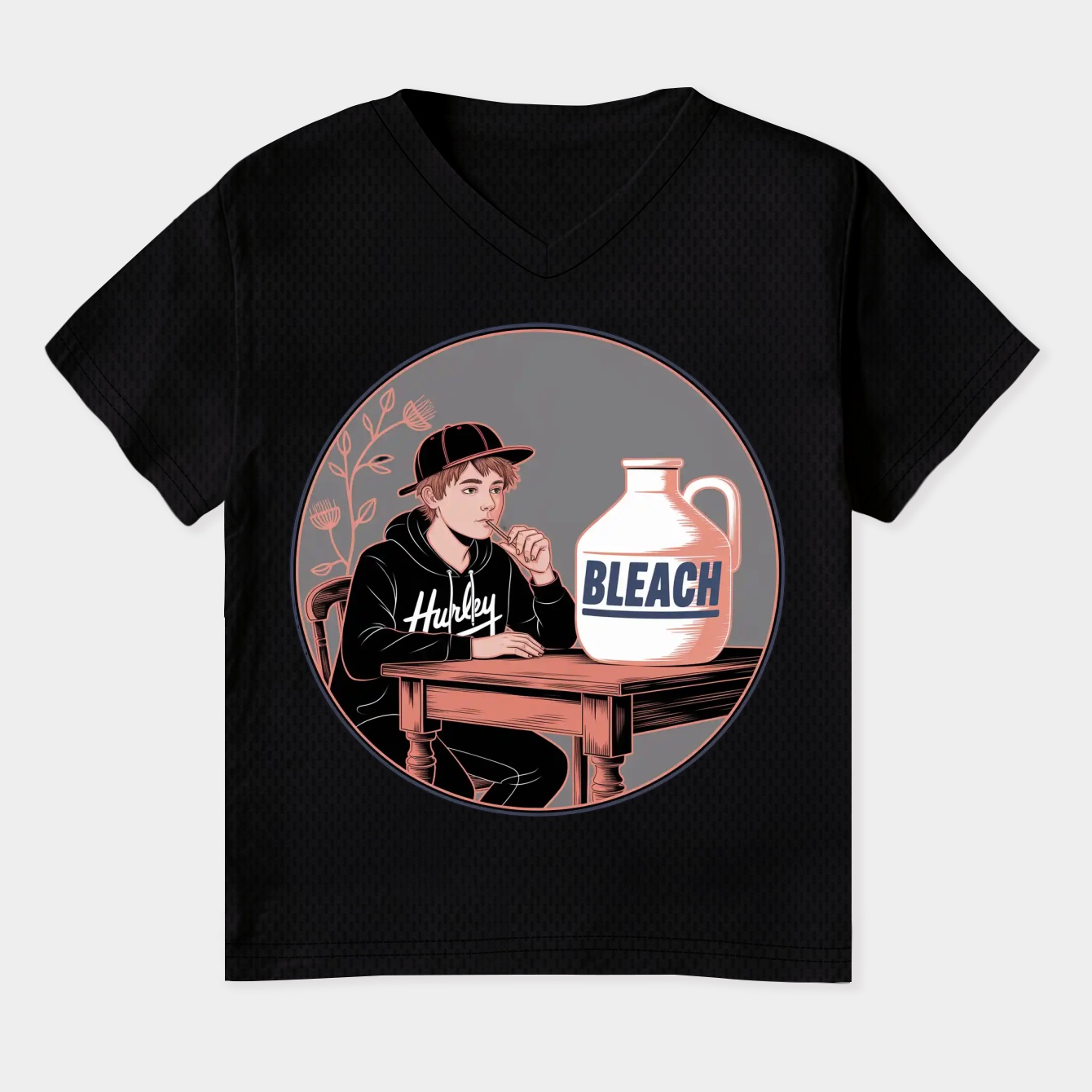 Leafy Drinking Bleach Dark Women's Plus Size V-Neck T-Shirt