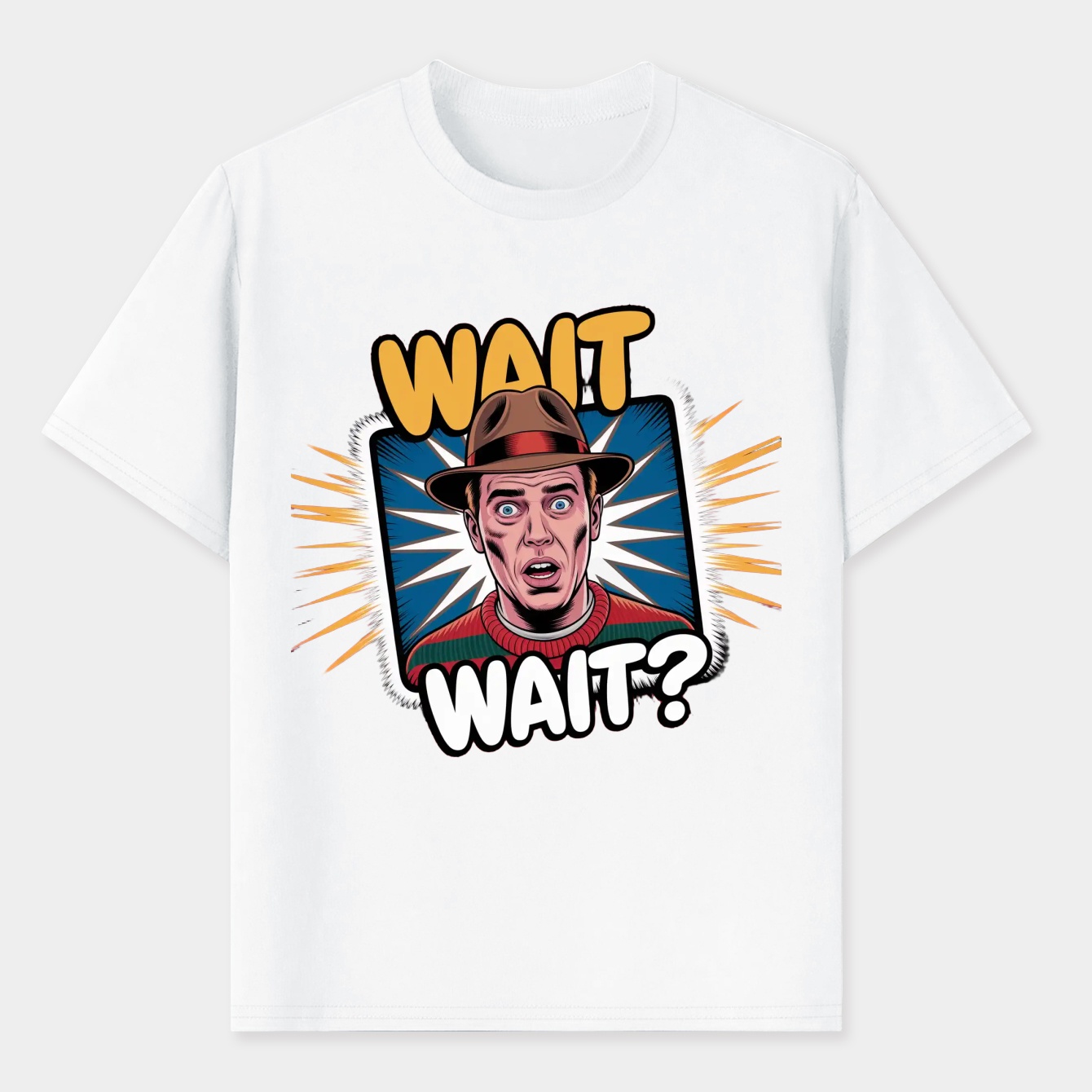 Wait What? Freddy Krueger Men's T-Shirt