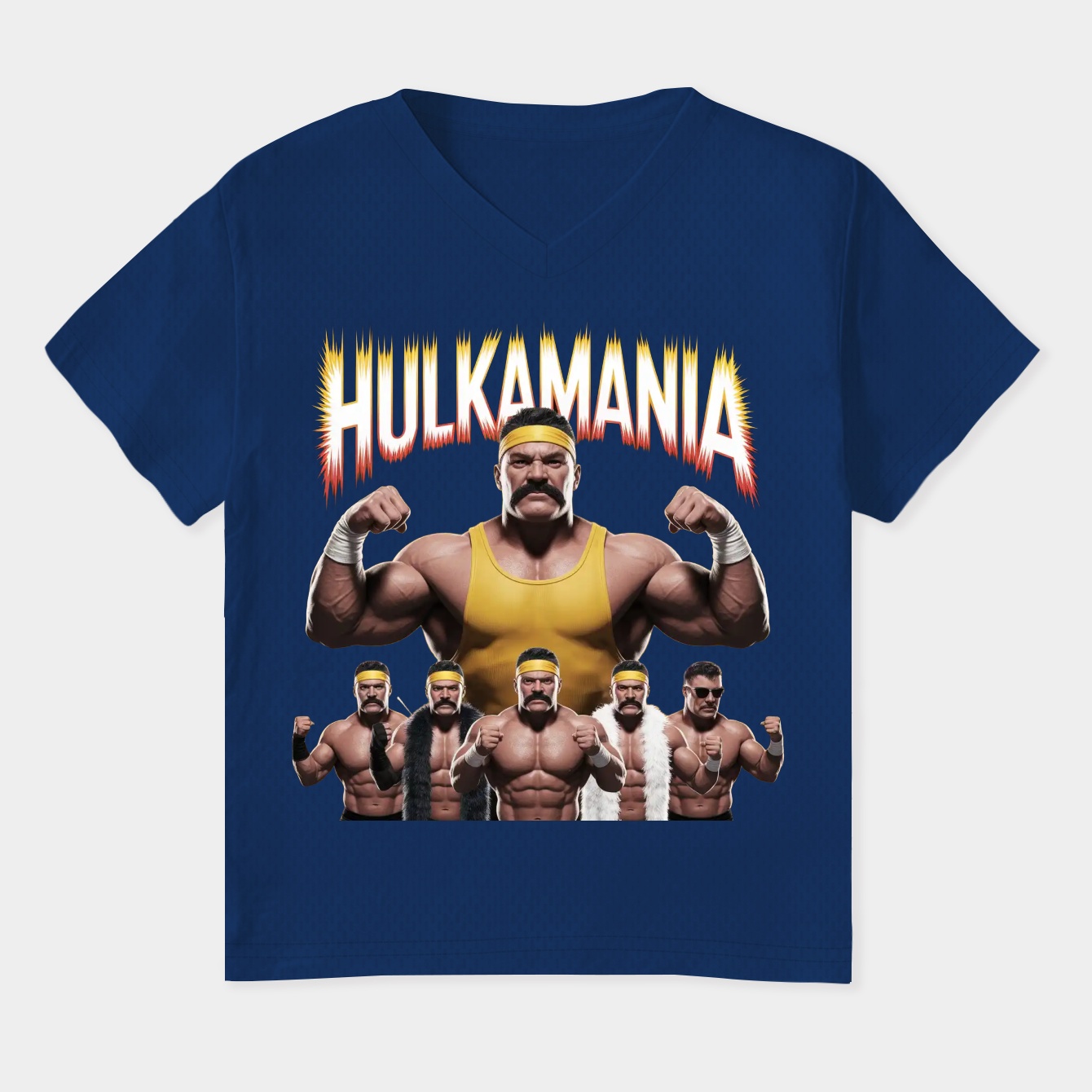 Wrestling Legend Hulkaia Hulk Hogan Tribute Women's Plus Size V-Neck T-Shirt