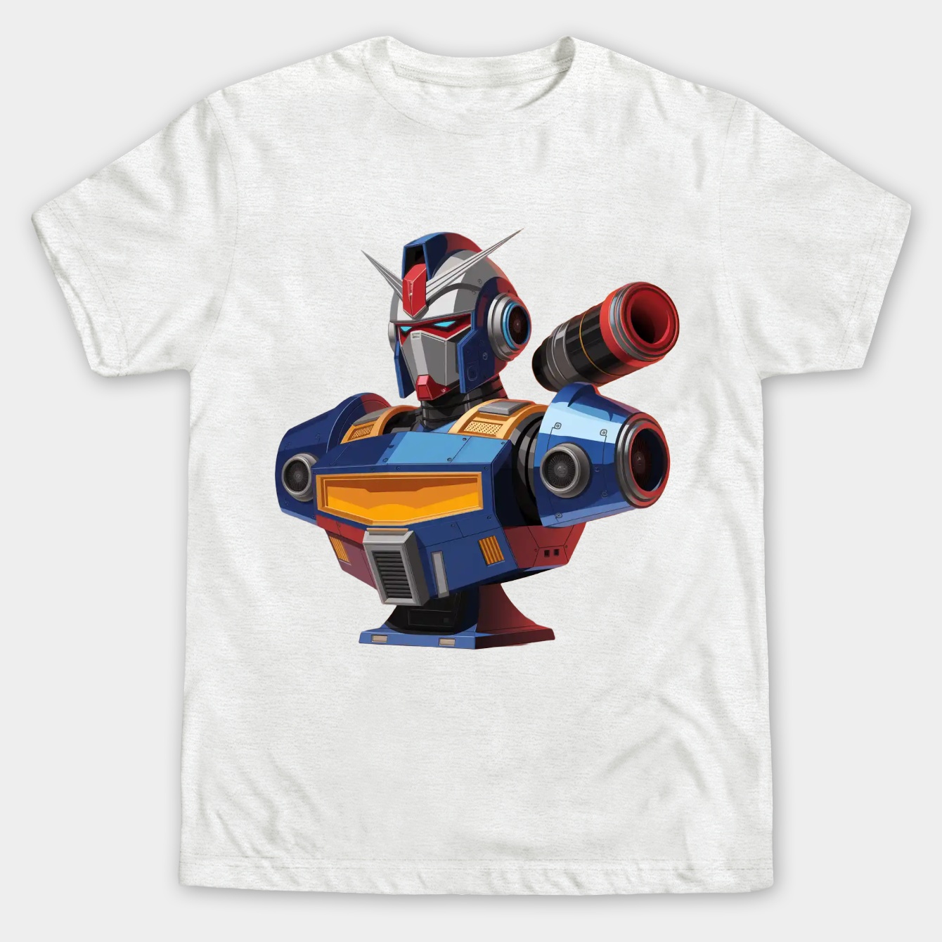 Sound Robot Bust Men's Big & Tall T-shirt