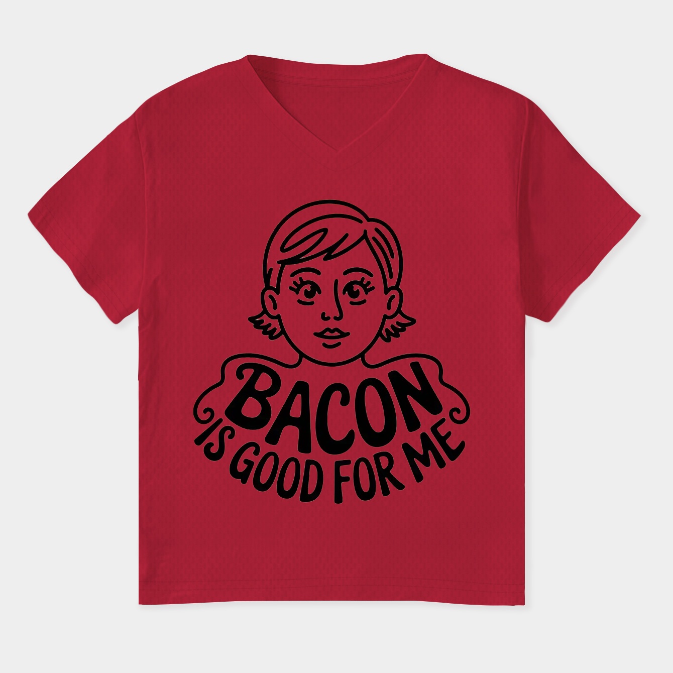 Bacon is good for me Women's Plus Size V-Neck T-Shirt