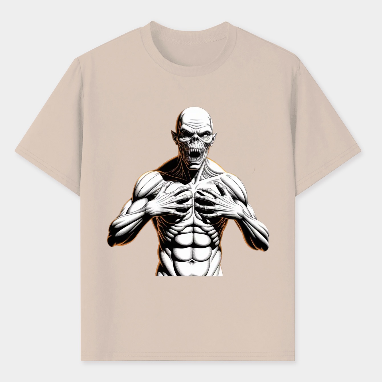 pumpkinhead monster horror design Men's T-Shirt