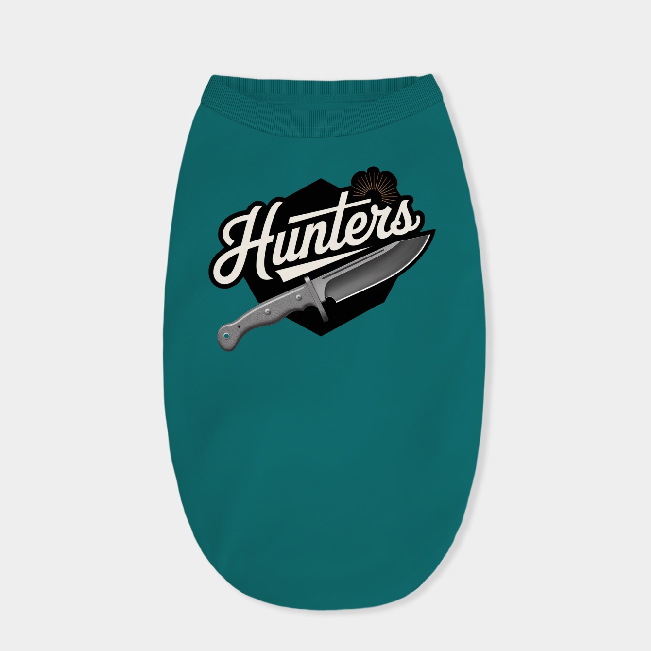 Hunters Knife Script Design Dog Shirt