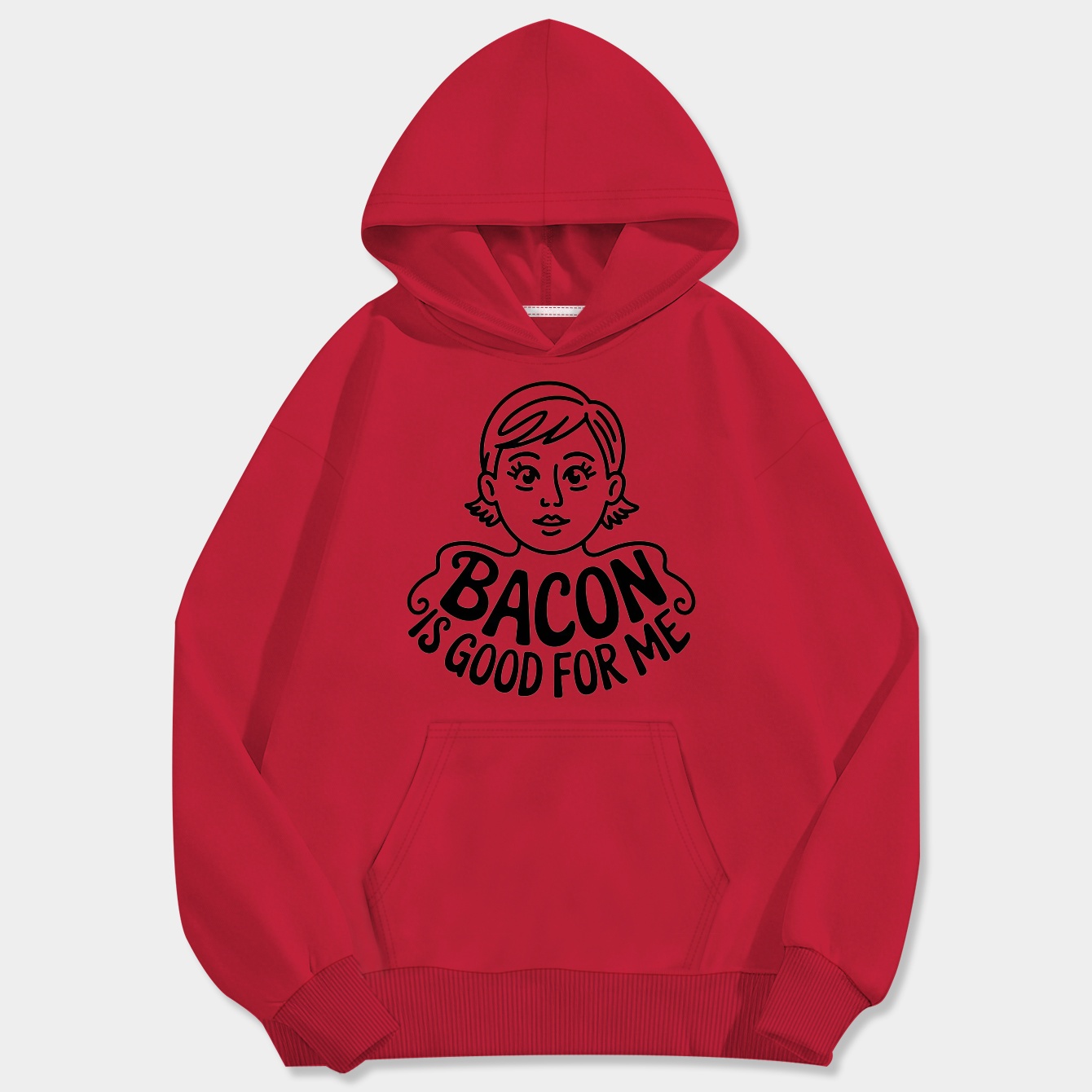 Bacon is good for me Men's Big & Tall Hoodie