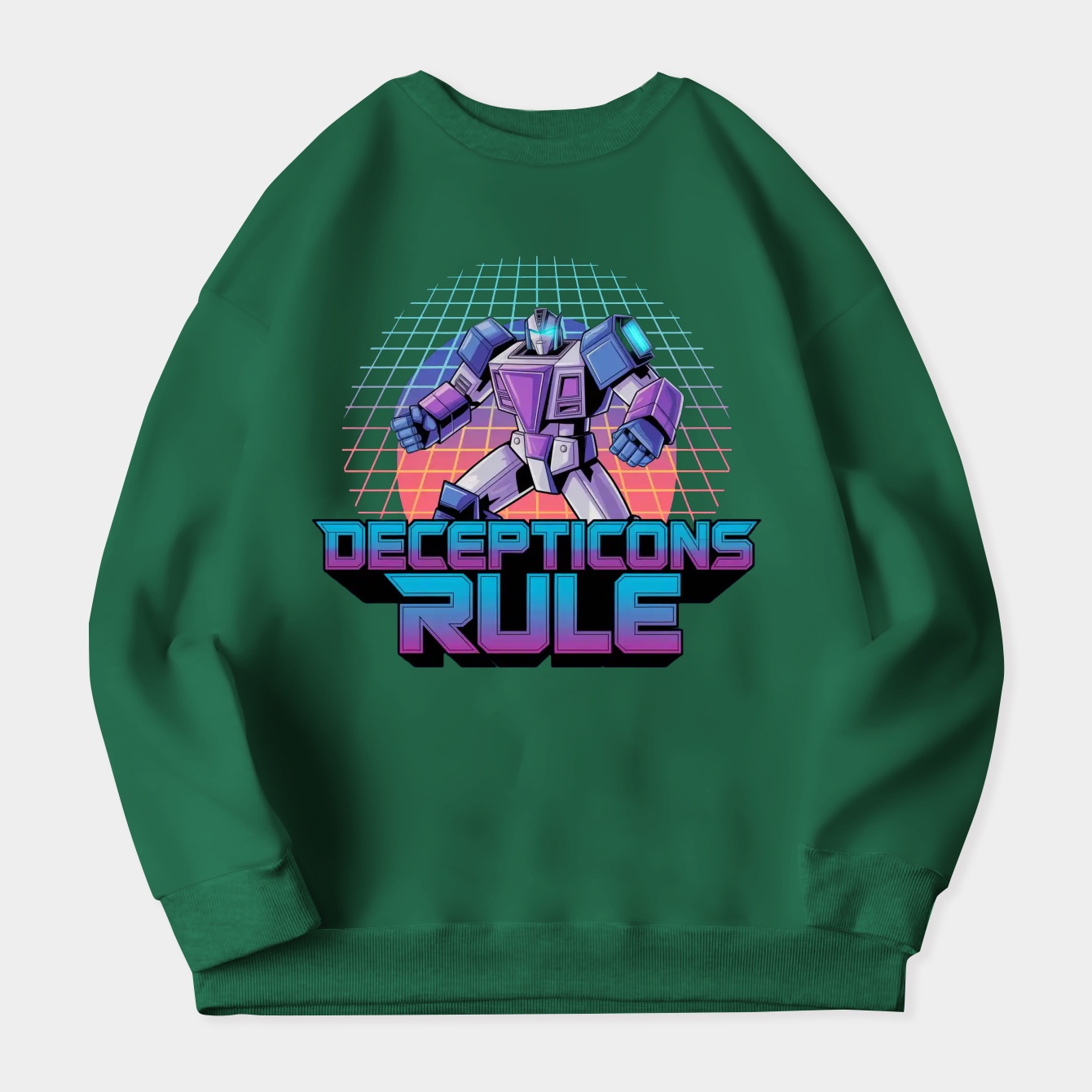 Transformers Decepticons Rule Grid Women's Plus Size Sweatshirt