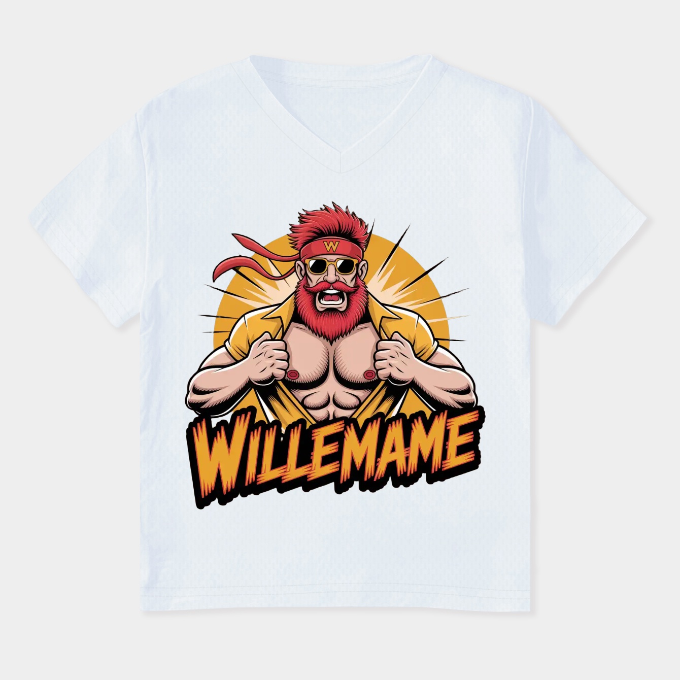 Williemania Women's Plus Size V-Neck T-Shirt