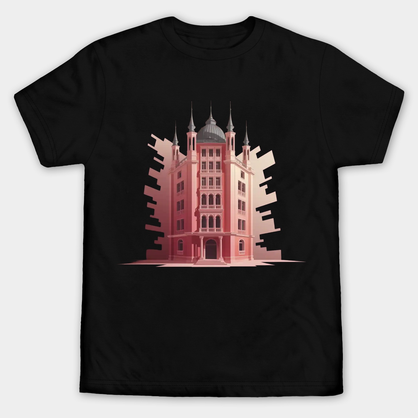 Tower Architectural Structure Design Men's Big & Tall T-shirt
