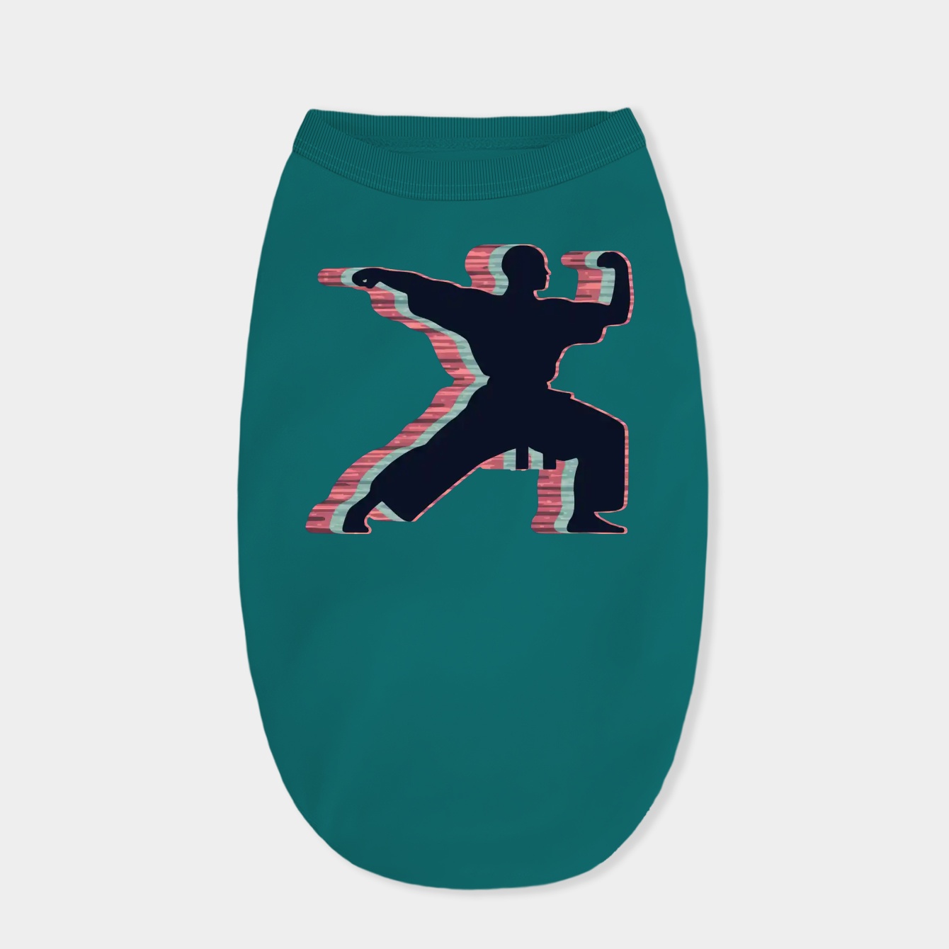 Retro Shaolin Monk Dog Shirt