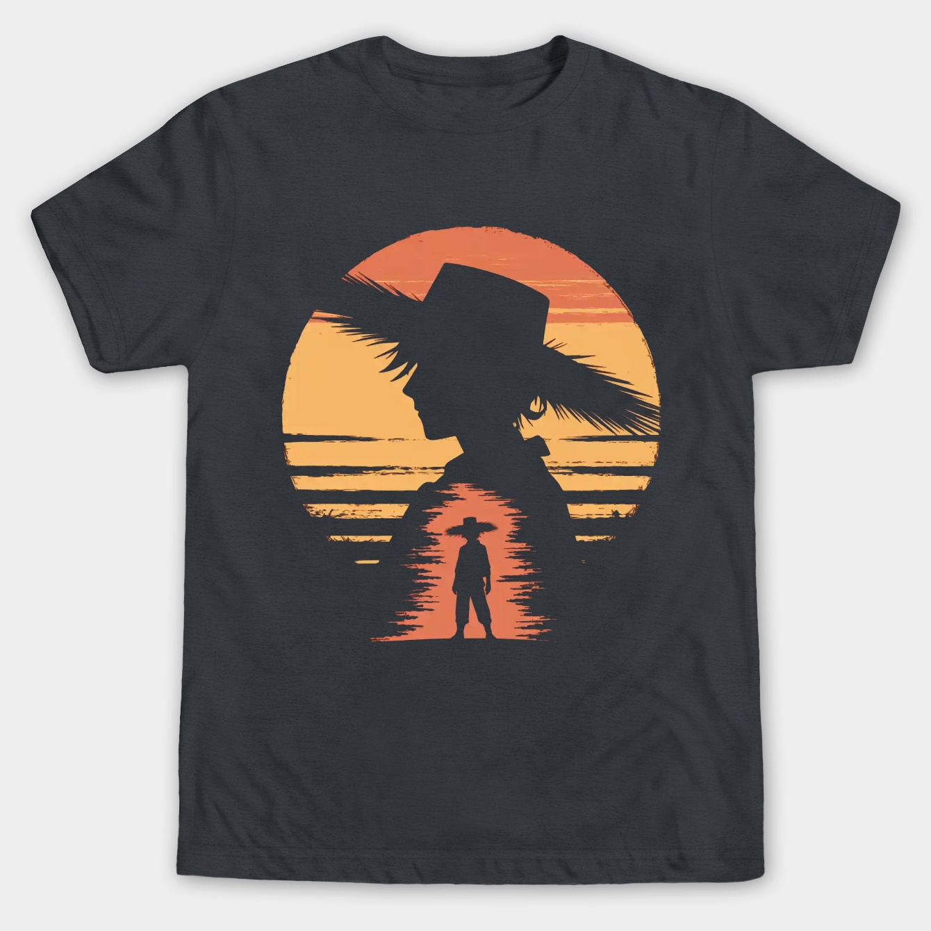 luffy silhouette - One Piece Men's Big & Tall T-shirt