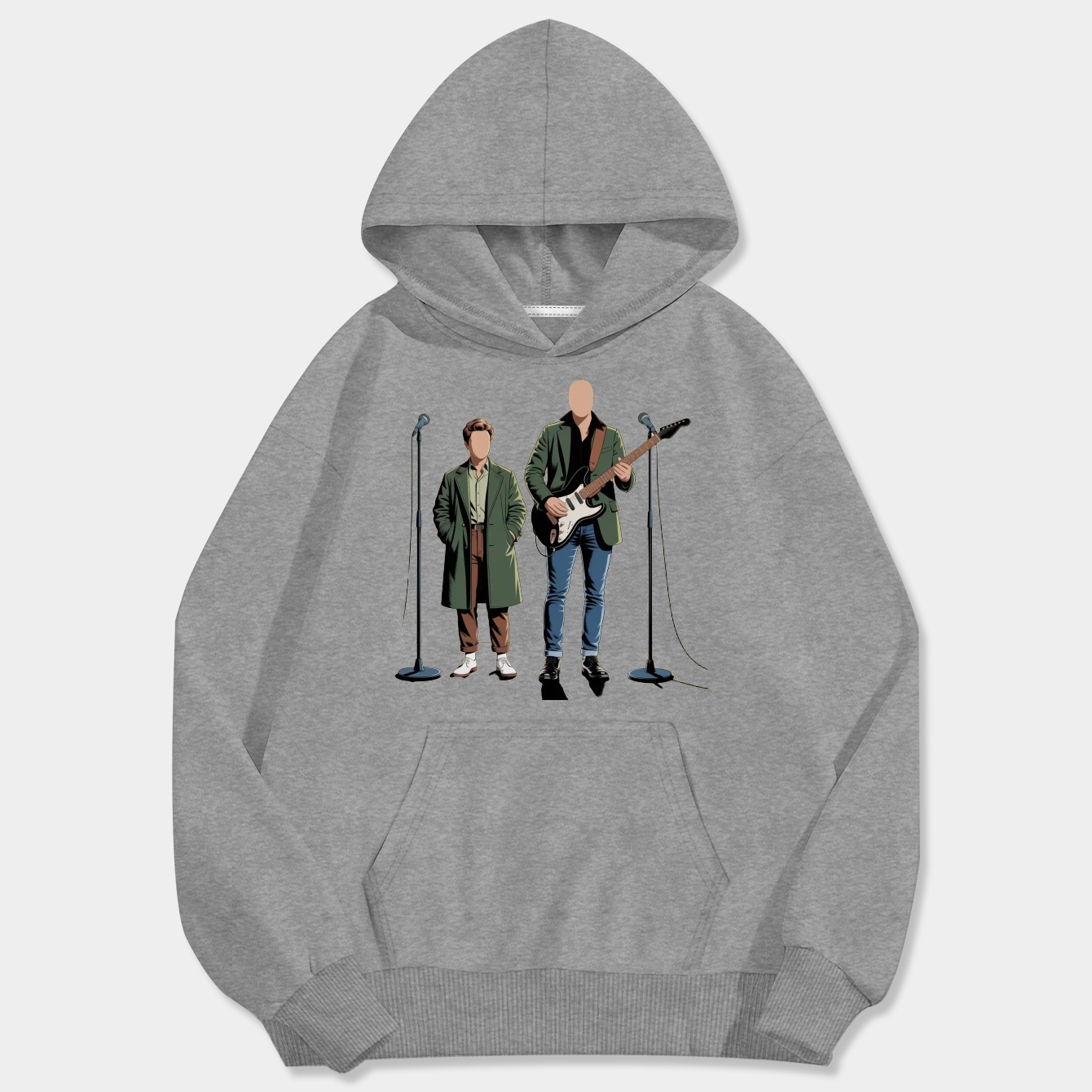 Music Vintage Oasis Faceless Portraits Gift Movie Fans