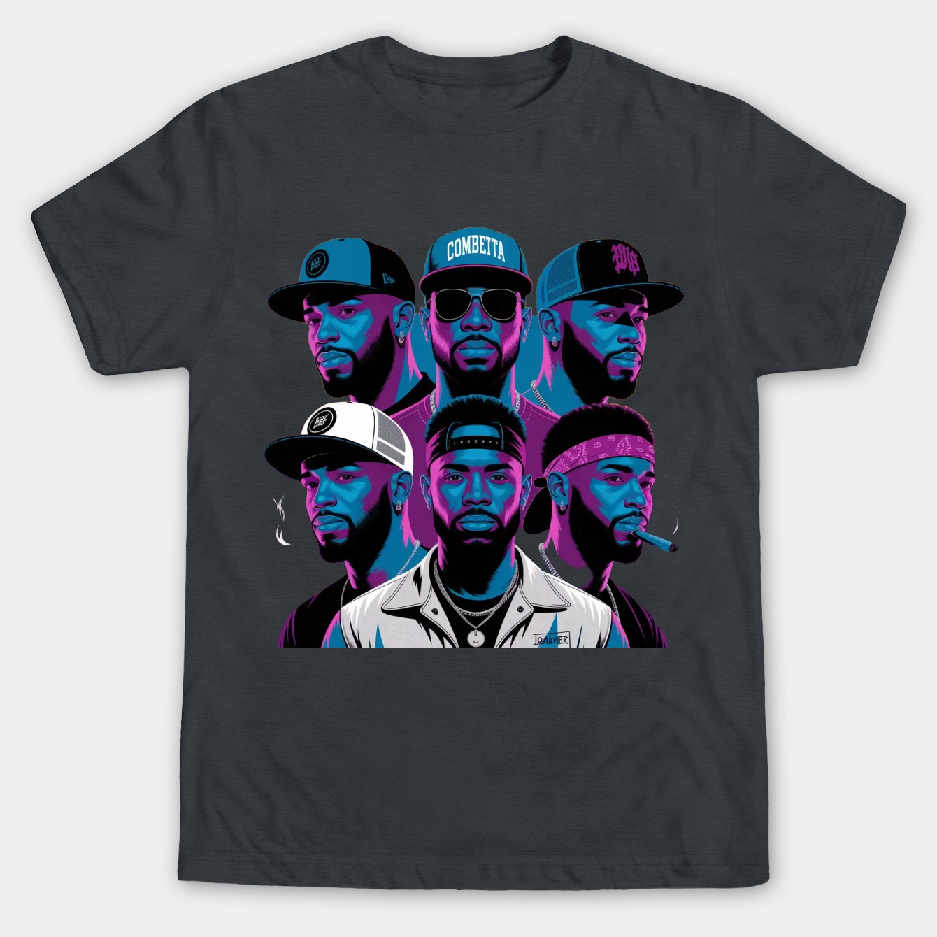 Dr Dre and Rappers Men's Big & Tall T-shirt