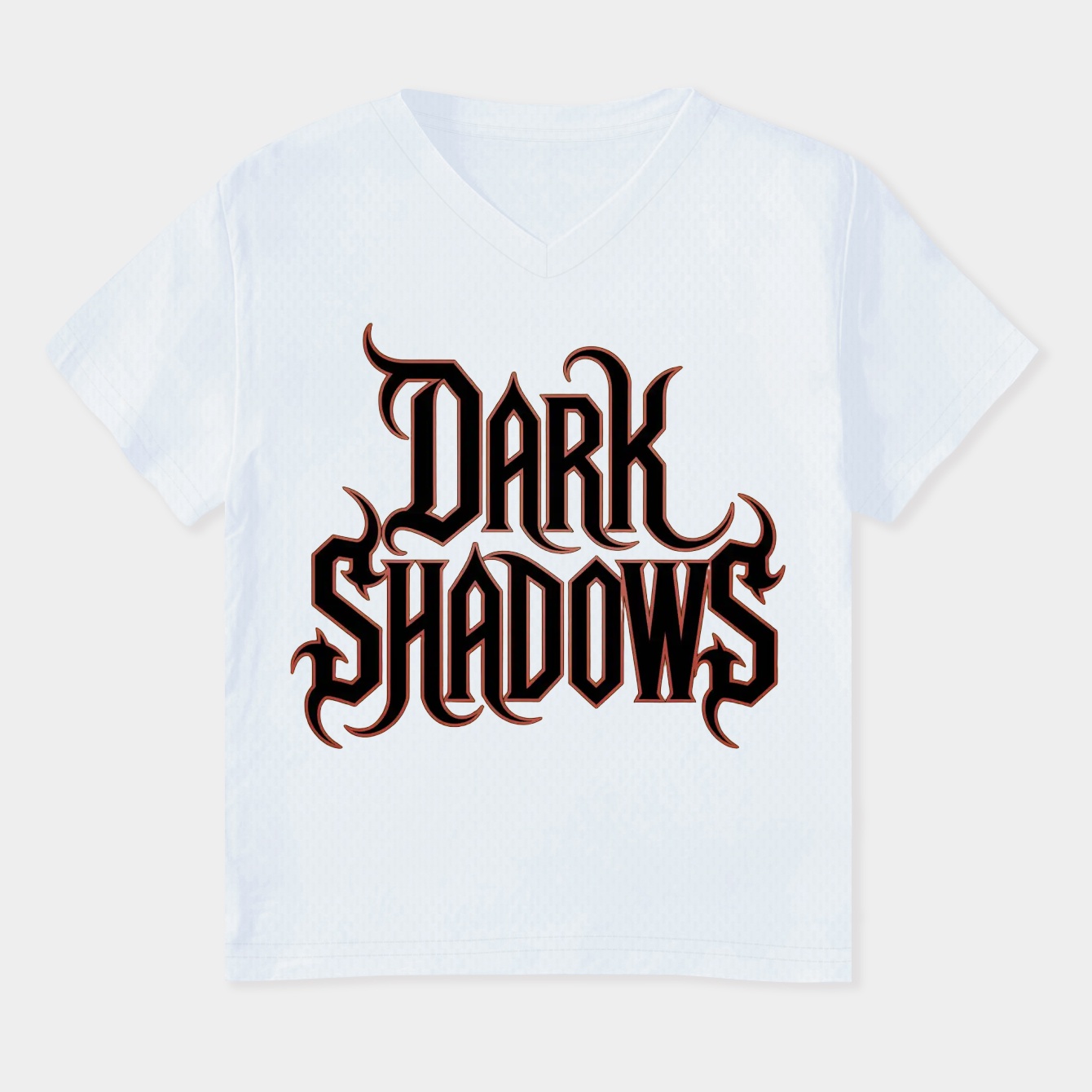 Dark Shadows Logo Red Women's Plus Size V-Neck T-Shirt