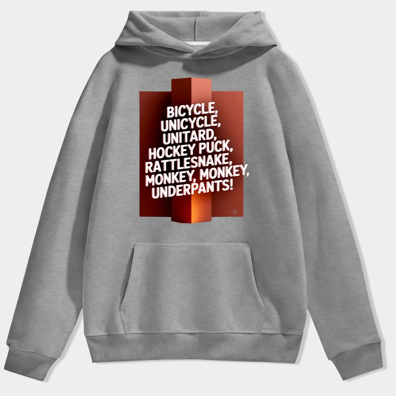 Monkey Monkey Underpants Men's Hoodie