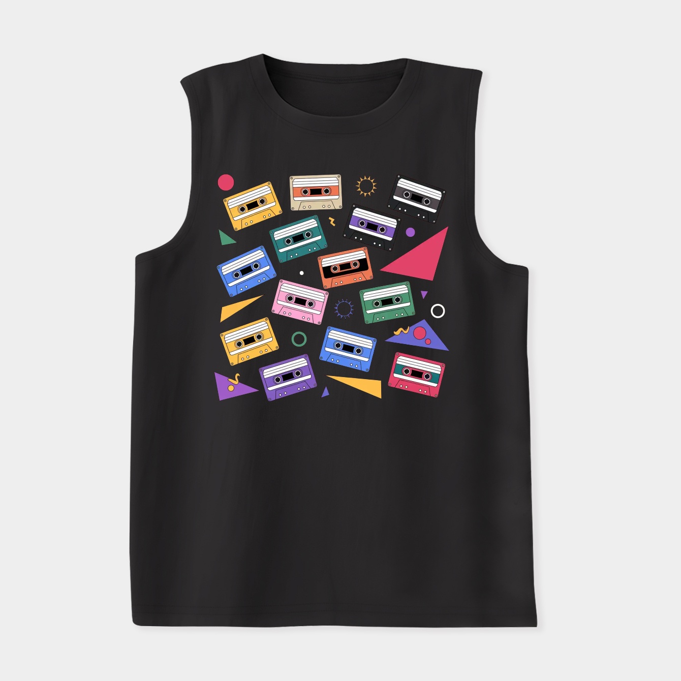 80's cassette tape pattern