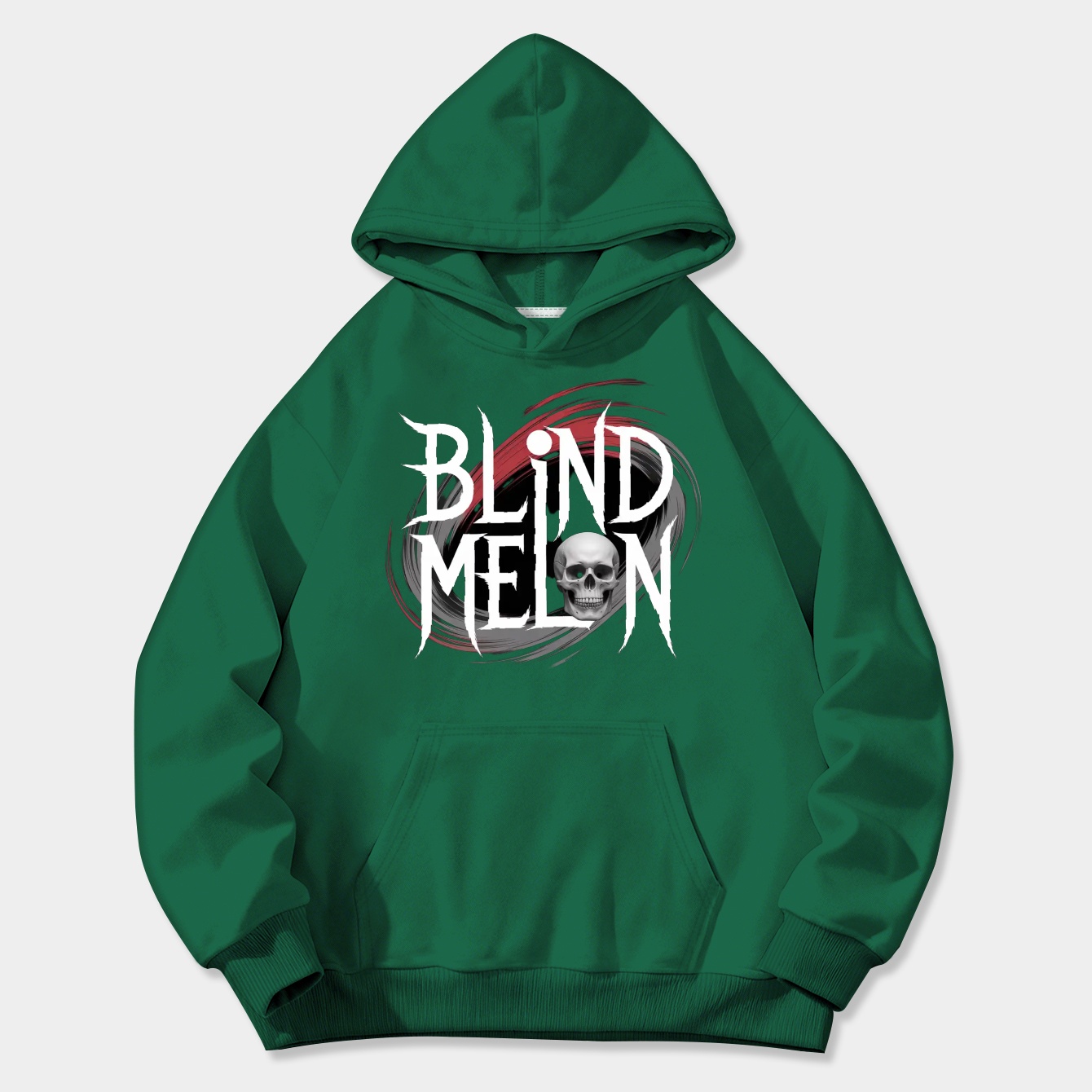 Blind Melon Skull Design Women's Plus Size Hoodie