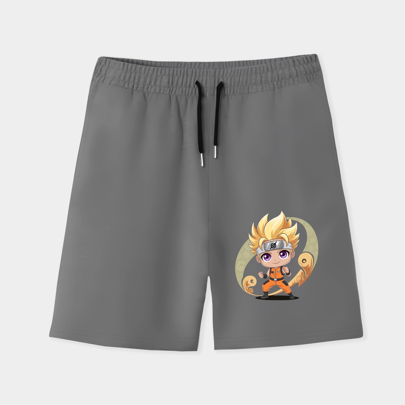 Naruto with a chibi style Men's Quick-Dry Athletic Shorts