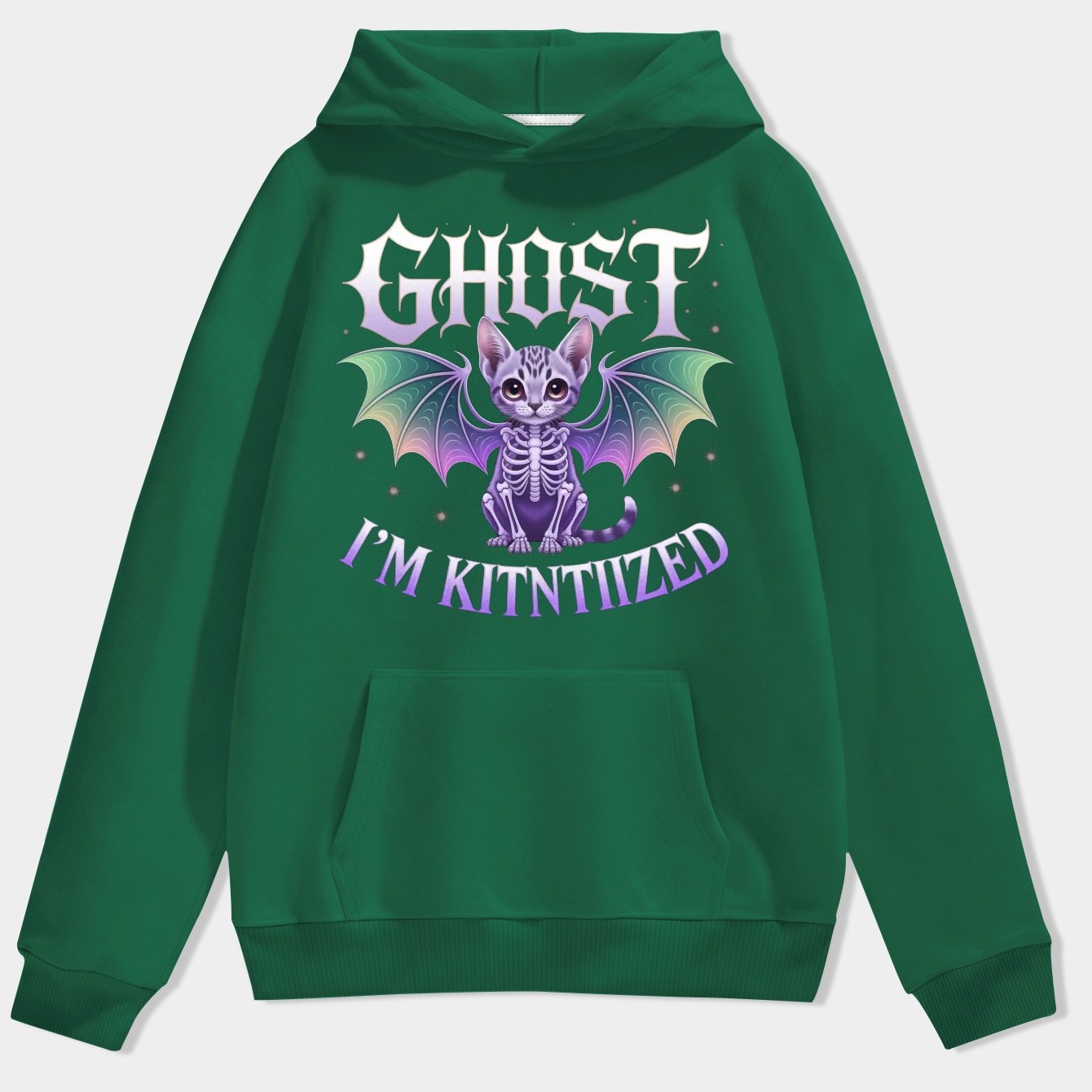 Ghost Kittenized Skeleta Men's Hoodie