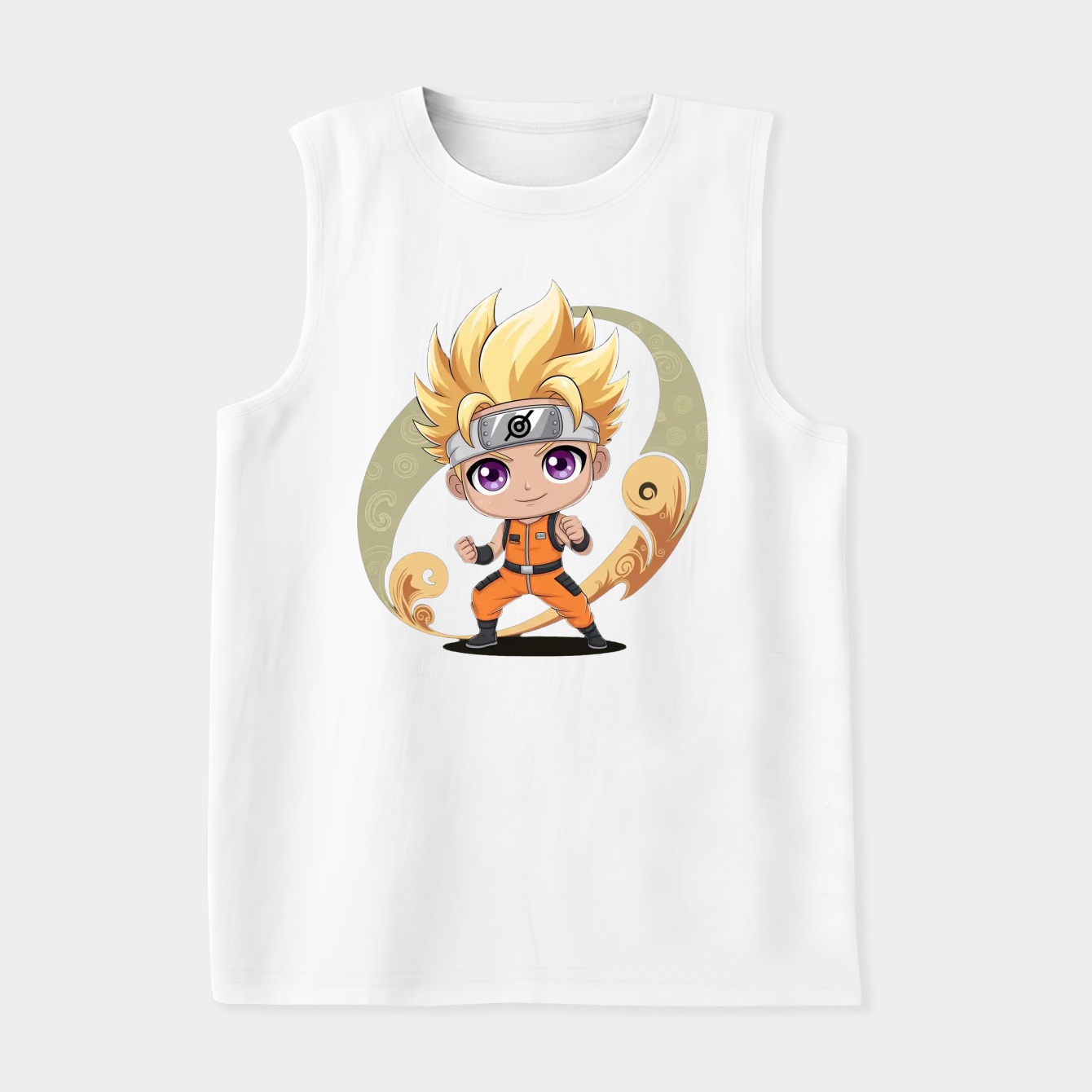 Naruto with a chibi style Women's Soft Tank Top