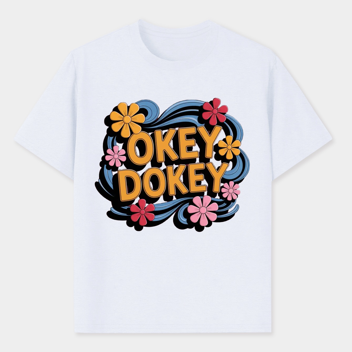 Okey Dokey Fun Typography Men's Performance Athletic T-Shirt