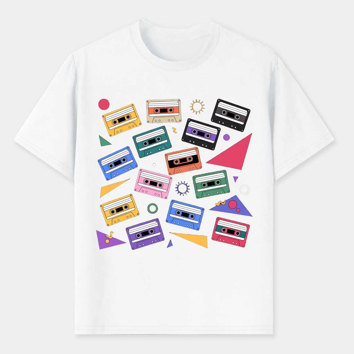 80's cassette tape pattern Men's T-Shirt