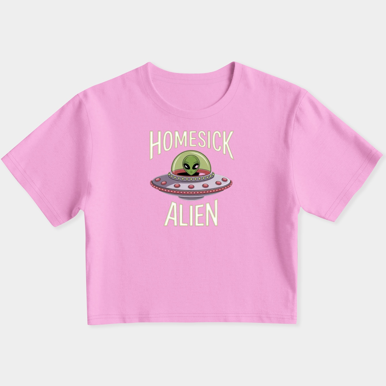 Homesick Alien Women's Slim Fit Baby Tee