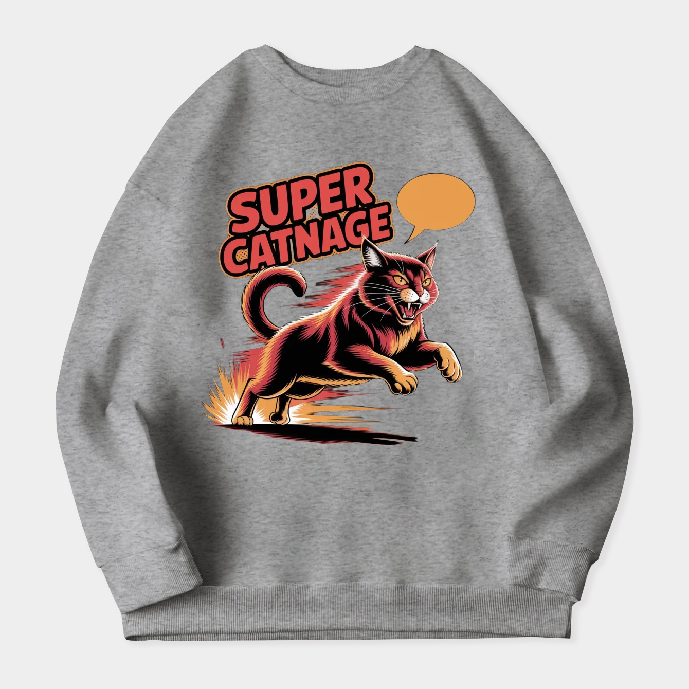 Super Catnage Women's Plus Size Sweatshirt