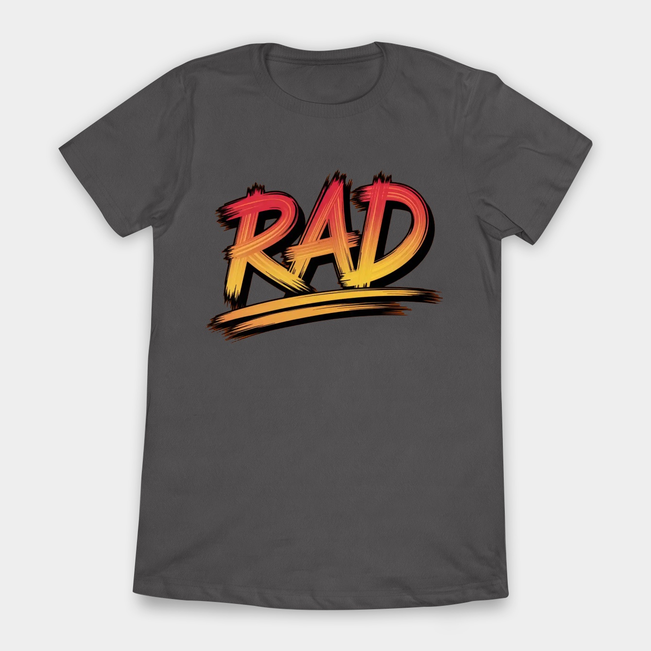 Rad Retro Gradient Text Women's T-Shirt
