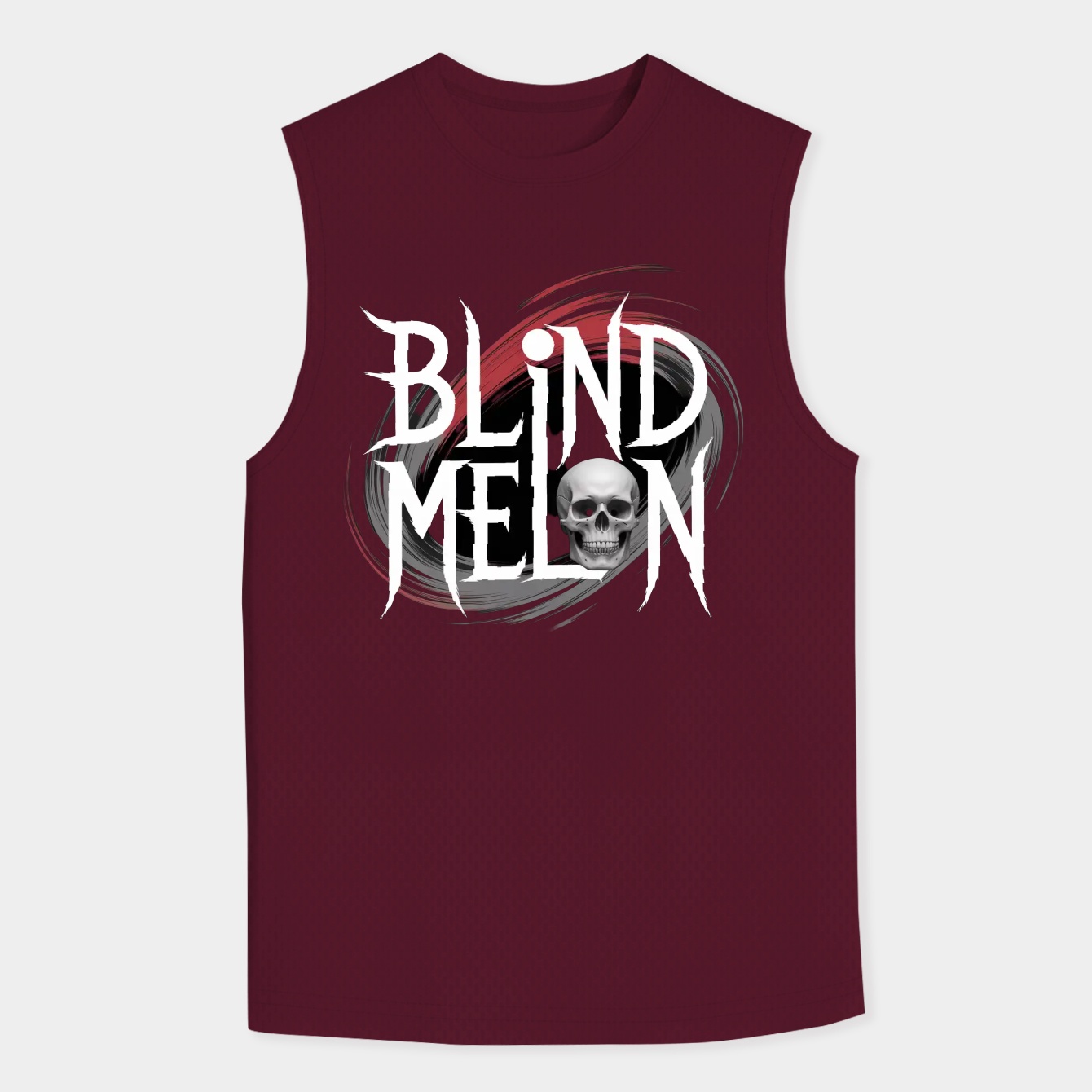 Blind Melon Skull Design Men's Tank Top