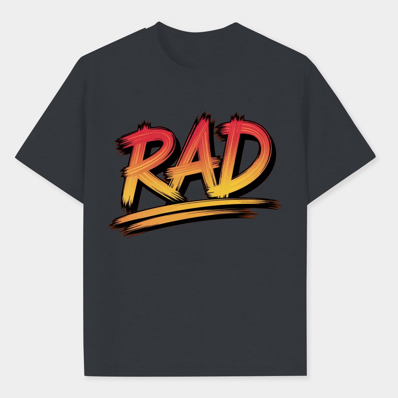 Rad Retro Gradient Text Women's Athletic Performance T-Shirt