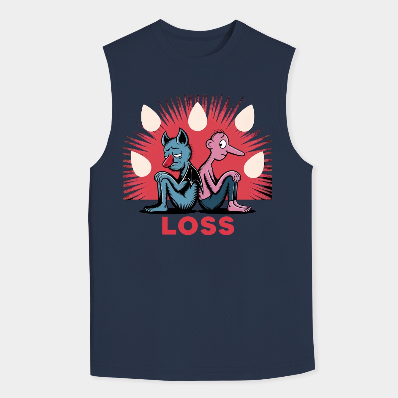 Hazbin Hotel Husk & Angel Dust Loser Men's Tank Top