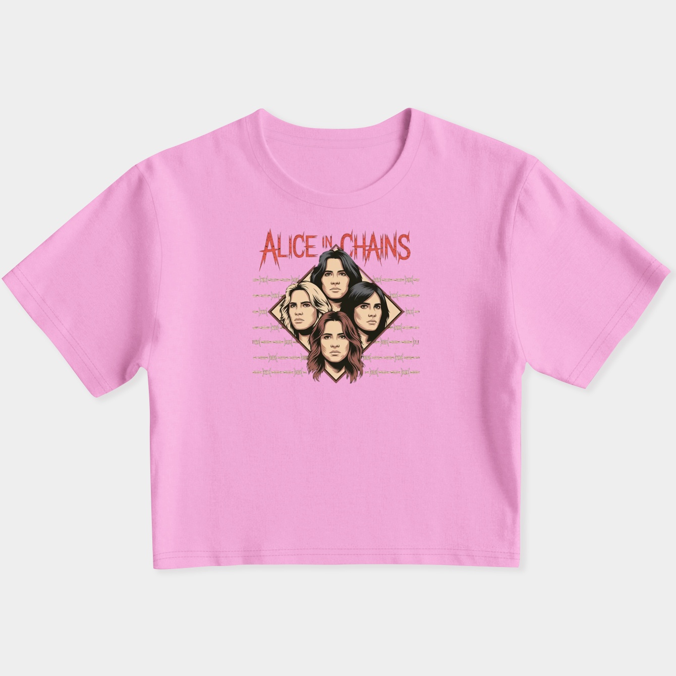 Alice in Chains Women's Slim Fit Baby Tee