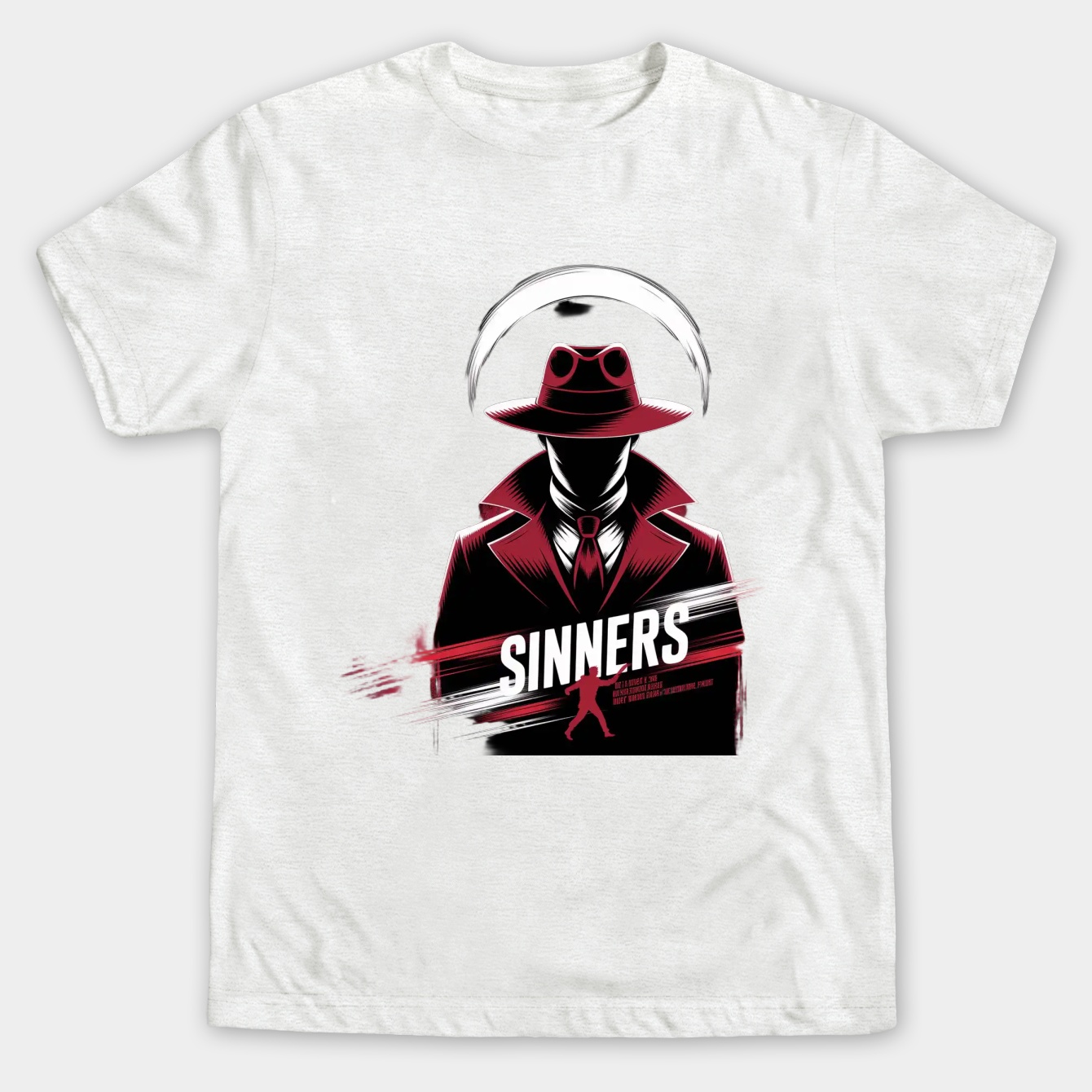 Sinners Shadowed in Red Men's Big & Tall T-shirt