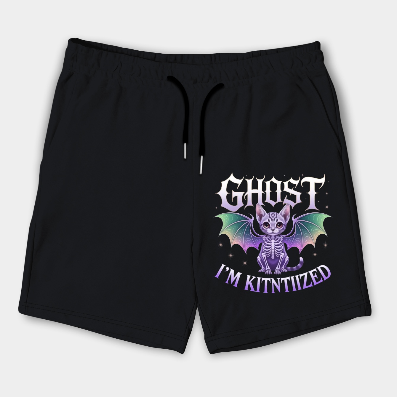 Ghost Kittenized Skeleta Men's Shorts