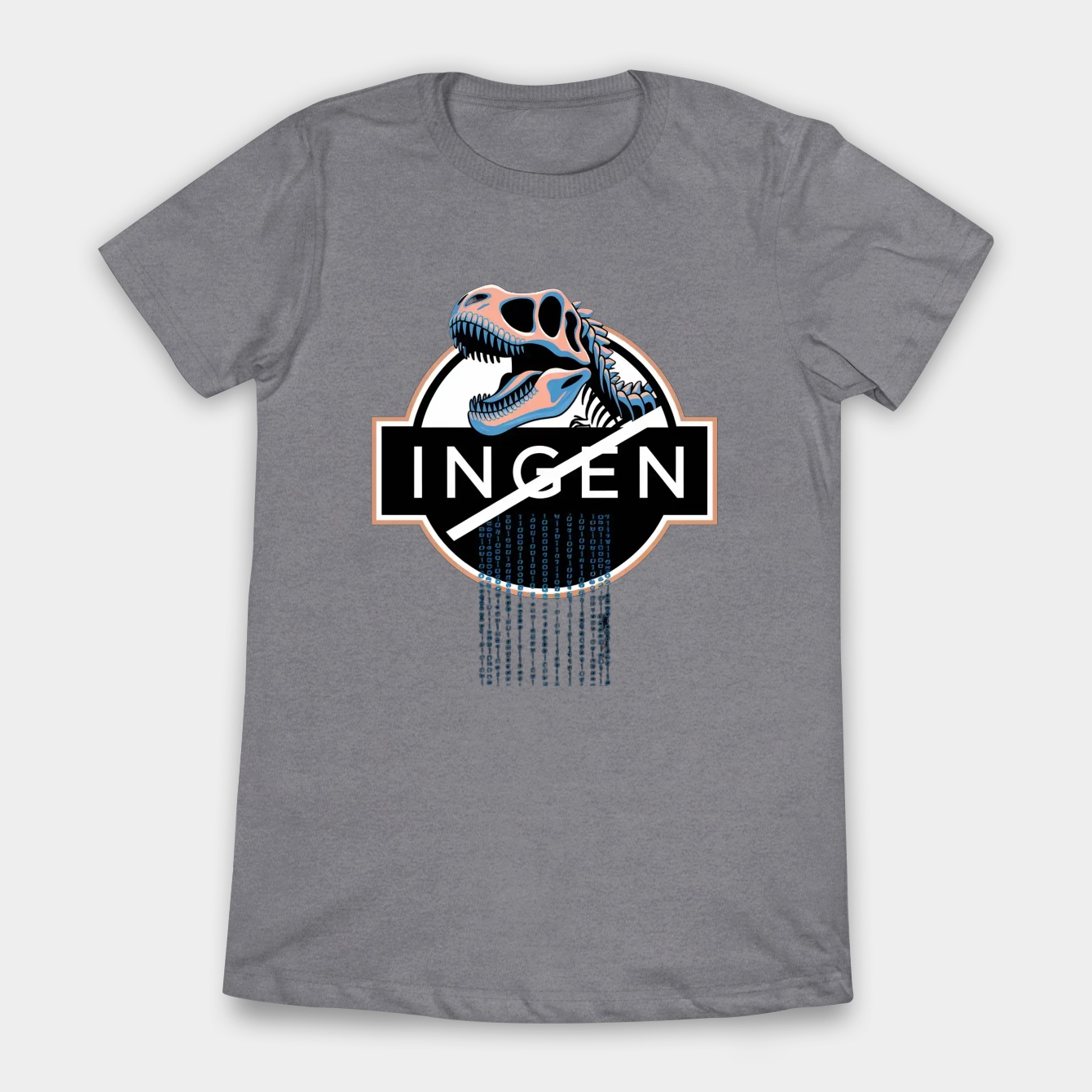 InGen DNA Code Skeleton T-Rex Women's T-Shirt