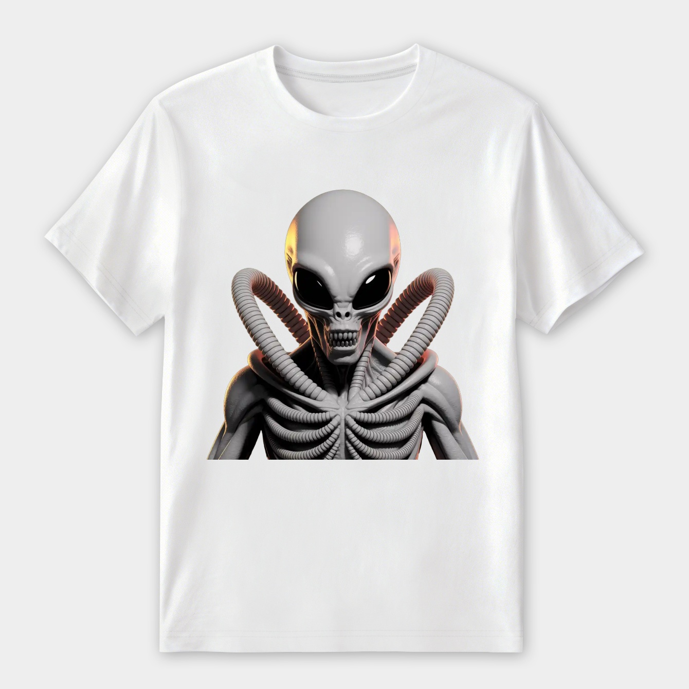 Alien Creature Monochrome Design Women's Premium Soft T-Shirt