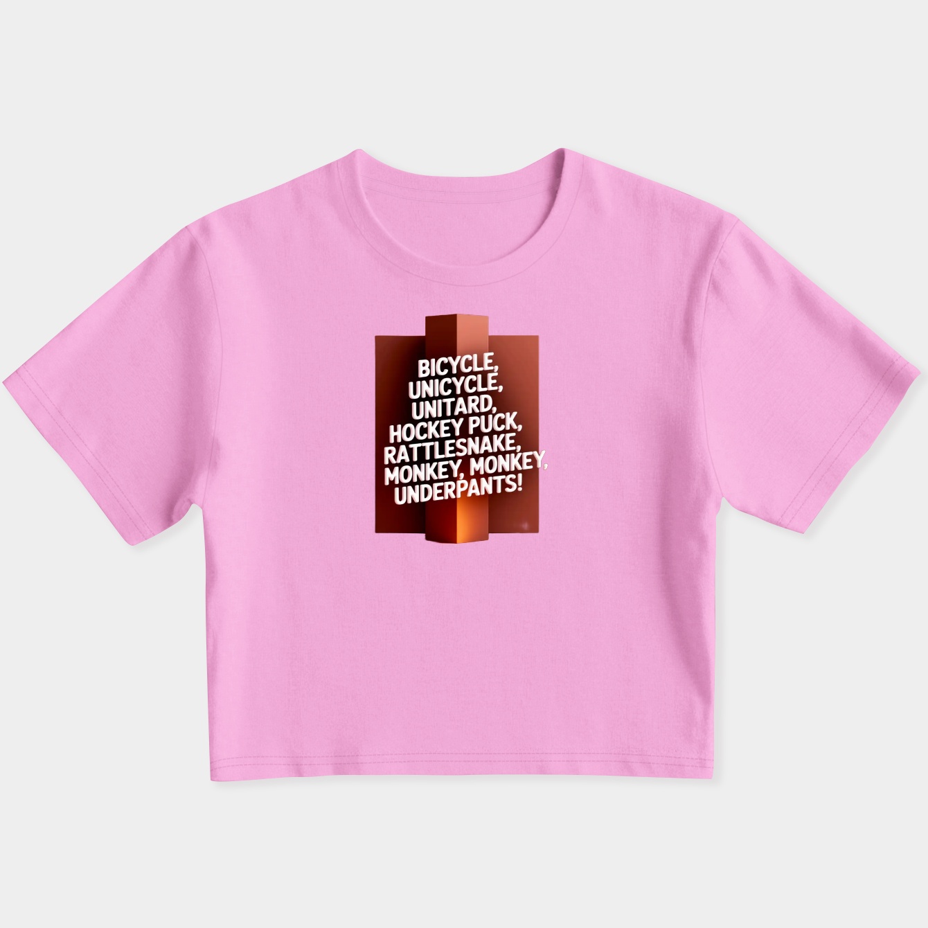 Monkey Monkey Underpants Women's Slim Fit Baby Tee