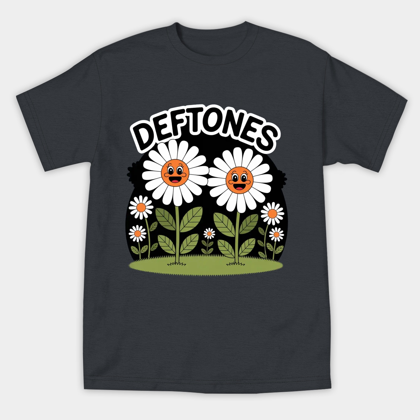 DEFTONES Happy Flower Patch Women's Athletic Performance T-Shirt