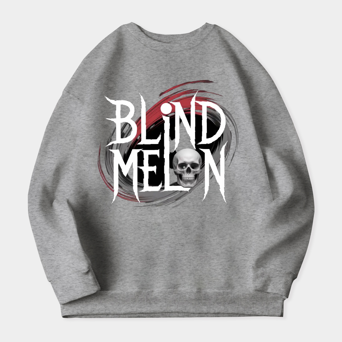 Blind Melon Skull Design Women's Crewneck Sweatshirt