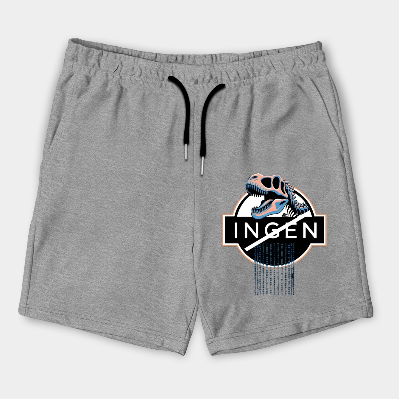 InGen DNA Code Skeleton T-Rex Men's Shorts