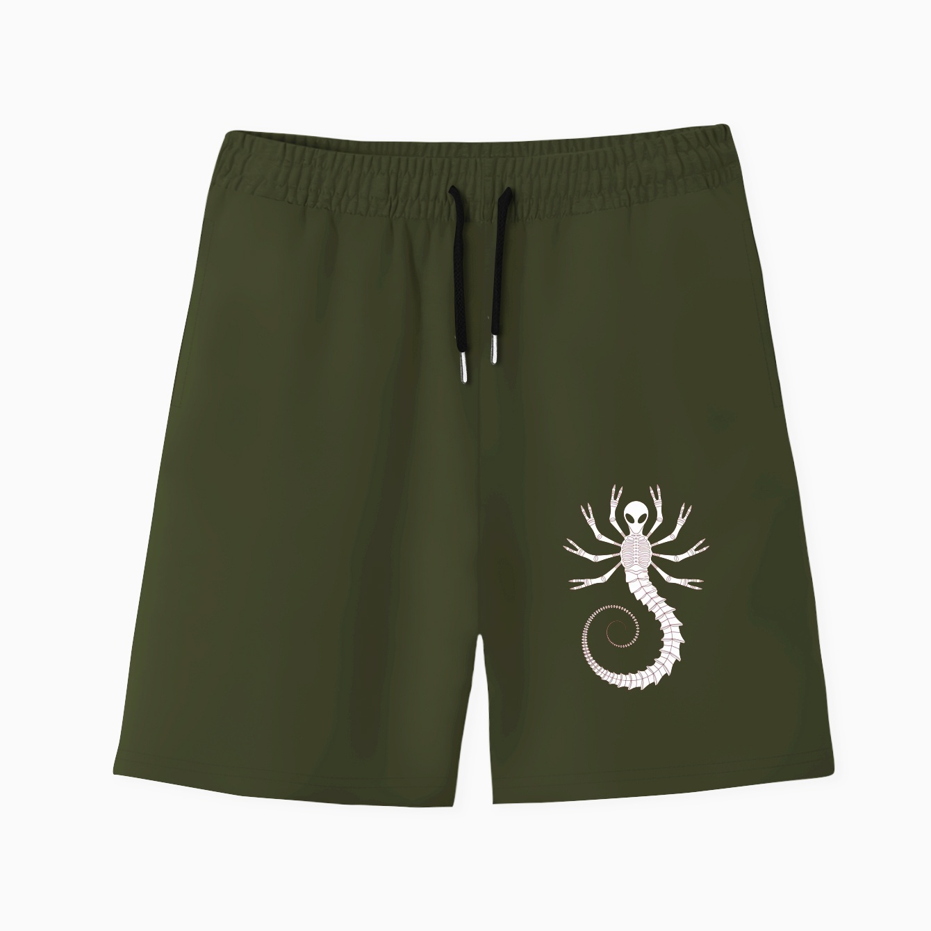 facehugger alien creature design Men's Quick-Dry Athletic Shorts